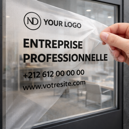 Lettrage découpé (Vinyle teinté masse)