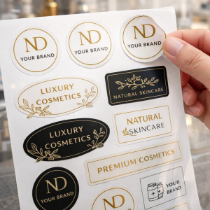 Stickers pour une marque de cosmétiques